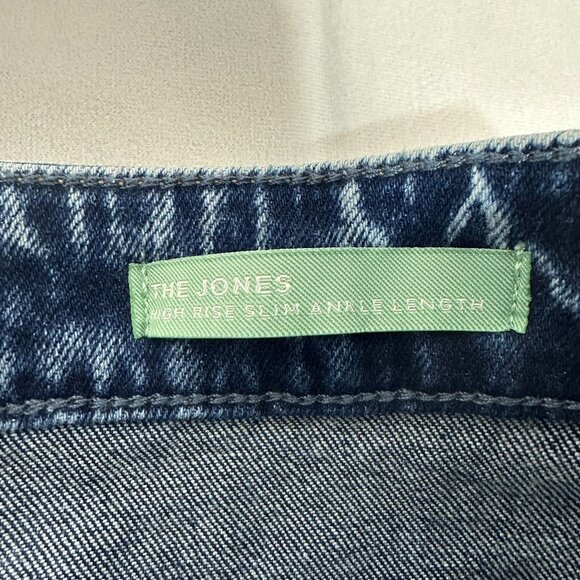 Articles Of Society The Jones High Rise Slim Ankle Jeans Size 6 Deep Lake Denim - Picture 6 of 10